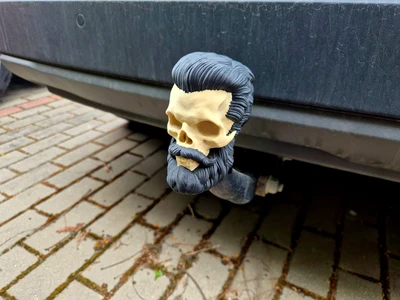 Barber Skull Hitch Ball cover