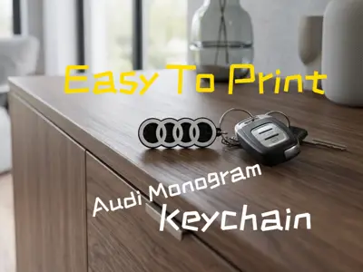Audi Monogram Keychain