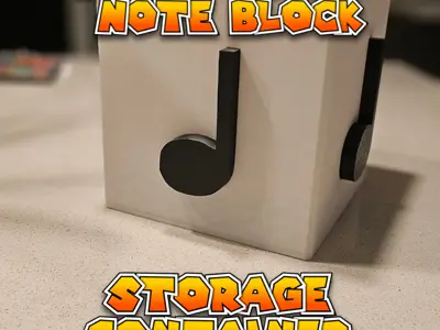 Multipart Super Mario Note block Multipart Storage + tray