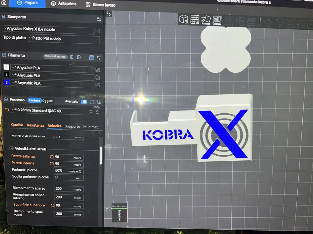 Kobra x filament poops blocker