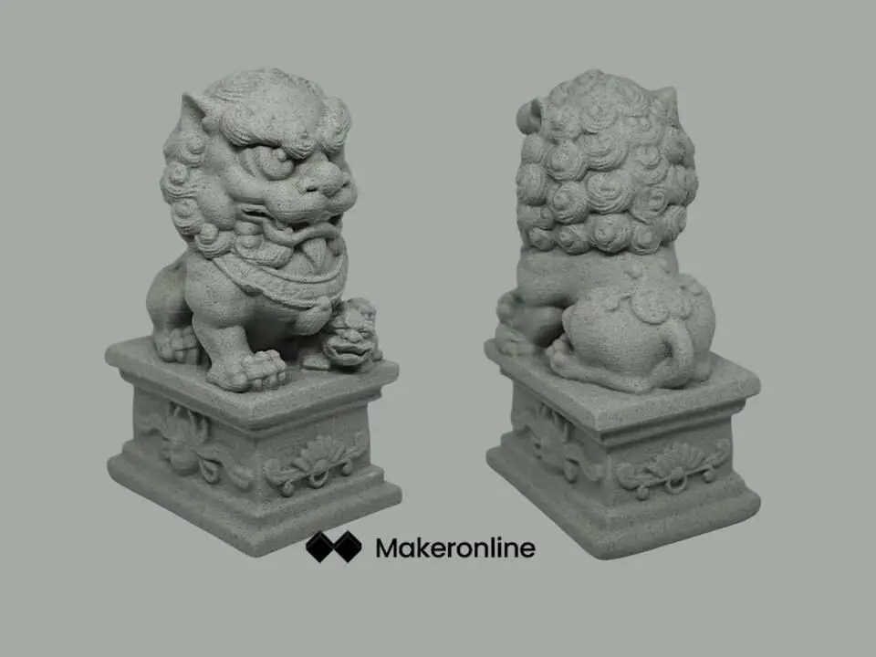 传统文创石狮子/Chinese Traditional Cultural & Creative Stone Lion