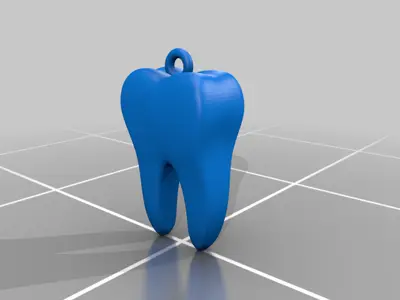 Tooth keychain
