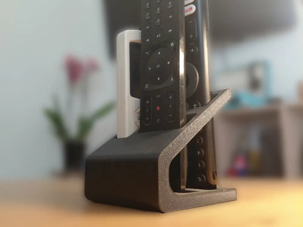 Stand for tv remote + aircon remote