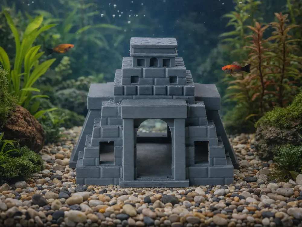 Mayan Pyramid Aquarium Decor