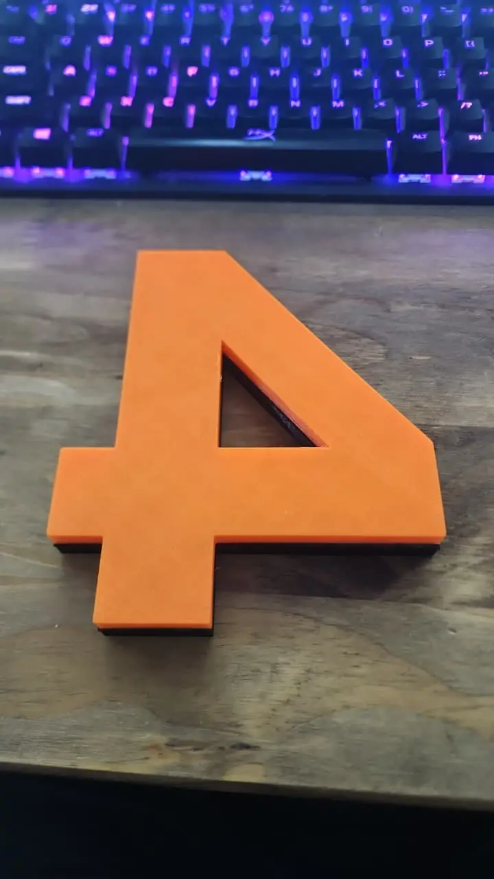 Numero de fachada para casa em petg orgânico e bonito rápida impressão