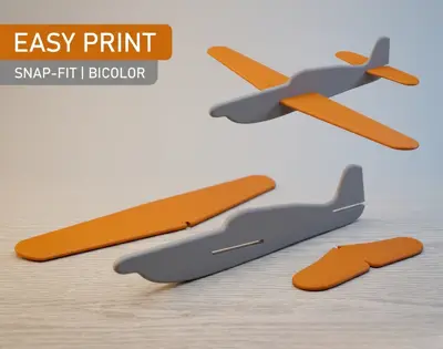 Easy-Glide Kit-Card Plane - Snap-Fit Glider