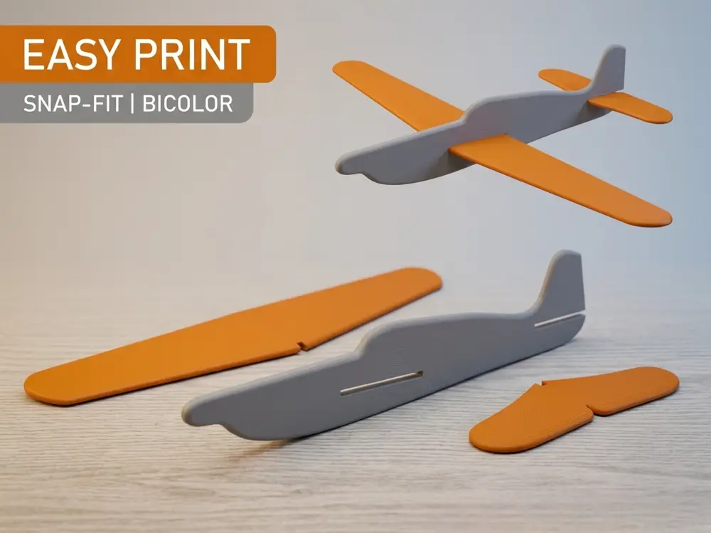 Easy-Glide Kit-Card Plane - Snap-Fit Glider