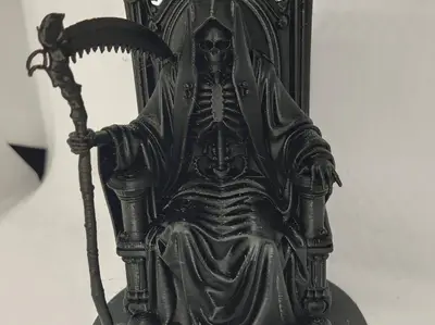 skeleton throne