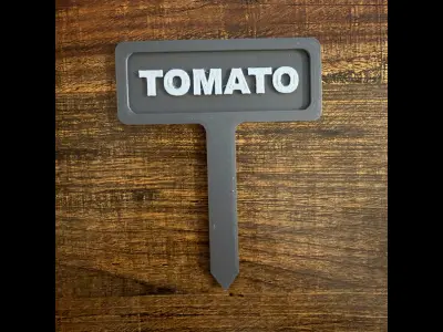 Tomato Garden Marker | 3D Print 3MF | Easy to Print | No Supports Needed