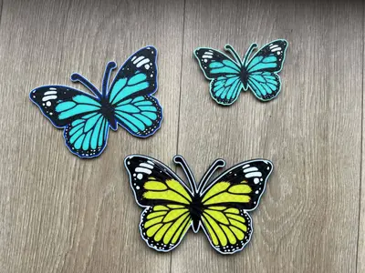 Butterfly vlinder decoration garden home wall multicolor