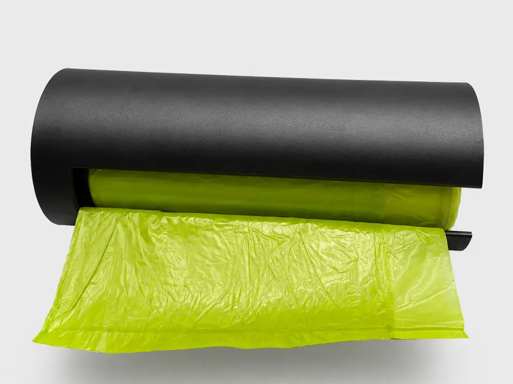Wall-Mounted Trash Bag Roll Holder – Minimal Cylindrical Design
