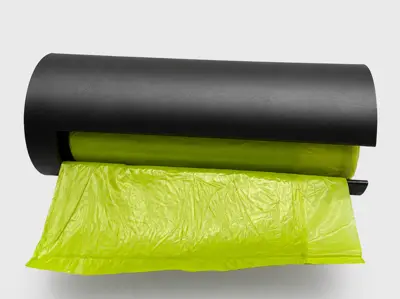 Wall-Mounted Trash Bag Roll Holder – Minimal Cylindrical Design