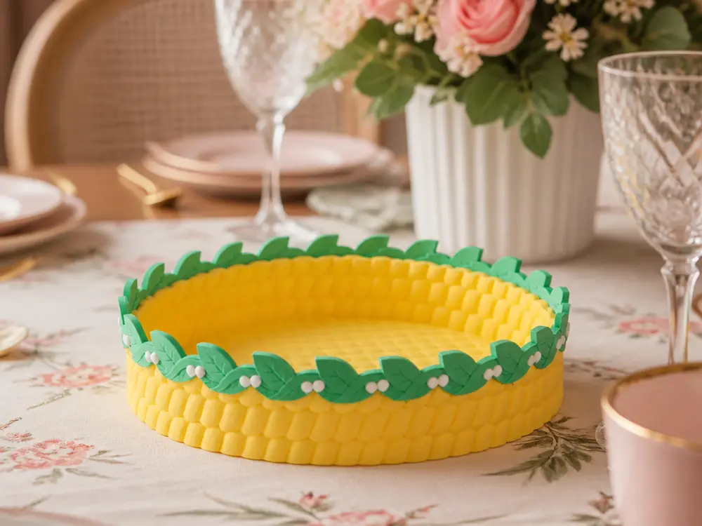 Lemon Leaf Basket Tray