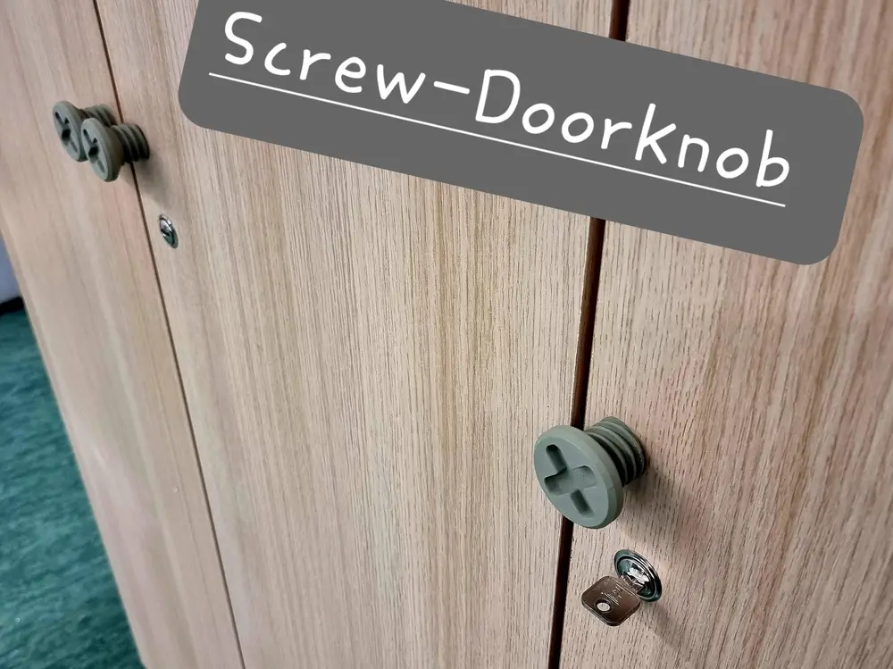 Screw doorknob