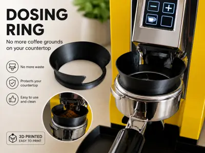 58mm Dosing Funnel for Eureka Mignon (with button cutout)  Description:
