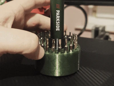 Parkside electric screwdriver with rotating bit holder
