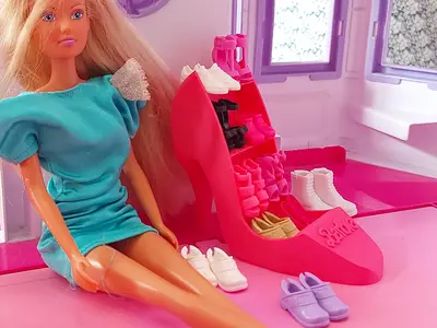 Doll Shoe Shelf