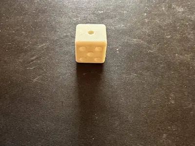 Würfel, Dice mit inneliegenden Zahlen