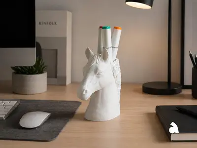 Horse pencil holder