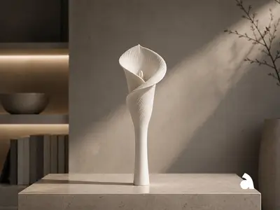 White Calla - Sculptural Decor