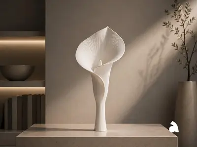 White Calla - Sculptural Decor