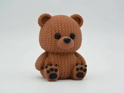 Knitted Bear - Multicolor
