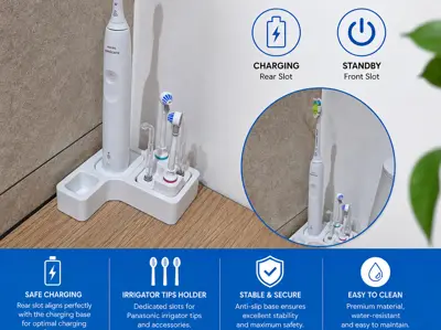 Philips Sonicare Dual Mode Stand + Irrigator Tips Holder