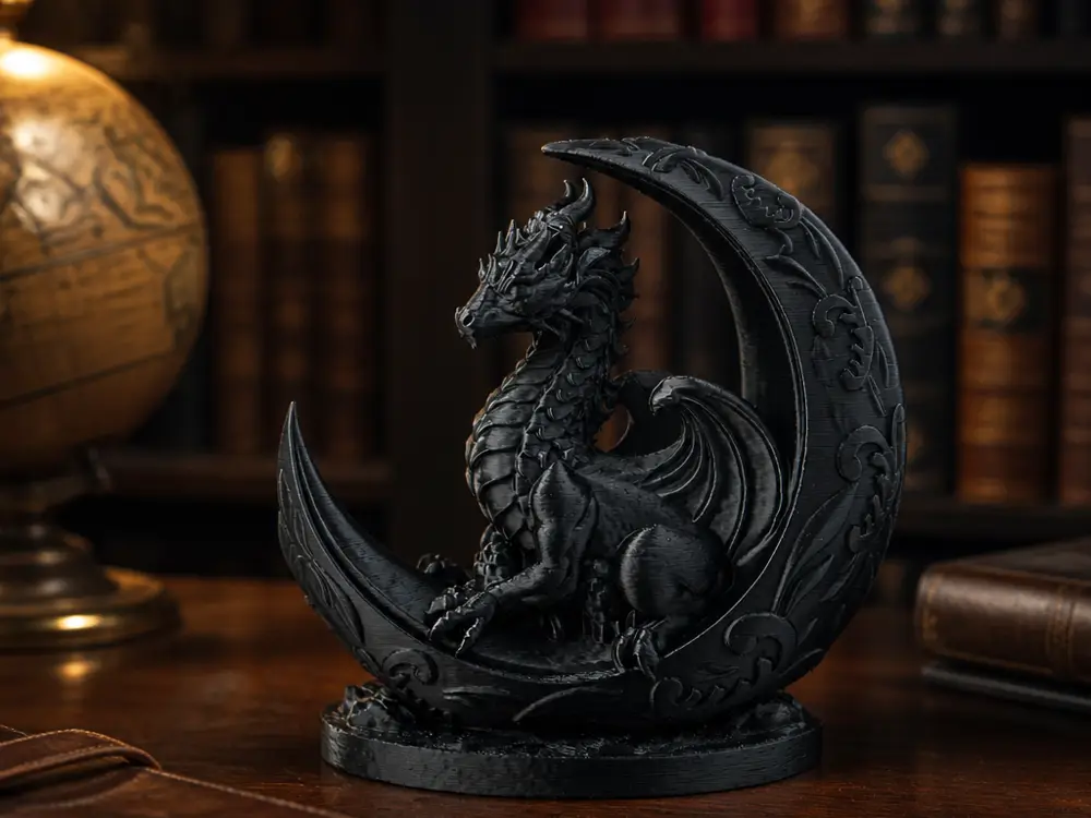 Dragon Moon Sculpture