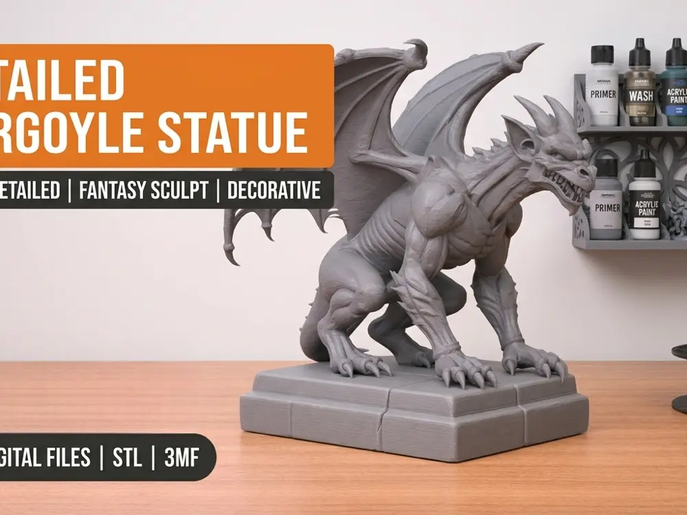Gothic Gargoyle Statue - Ancient Guardian Creature - Highly Detailed Display Figurine