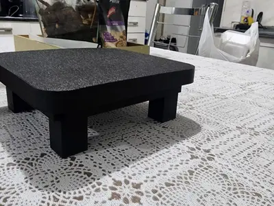 Modern Minimalist Banquinho para Descanso de Pé em PLA | 3D Printed Foot Rest Stool Scandinavian Sty