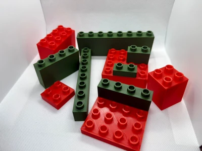 Probably not illegal Lego Duplo-compatible bricks (14 styles)