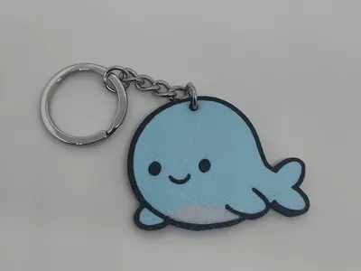 Whale Keychain