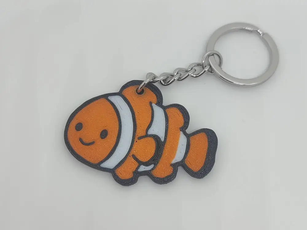 Clownfish Keychain