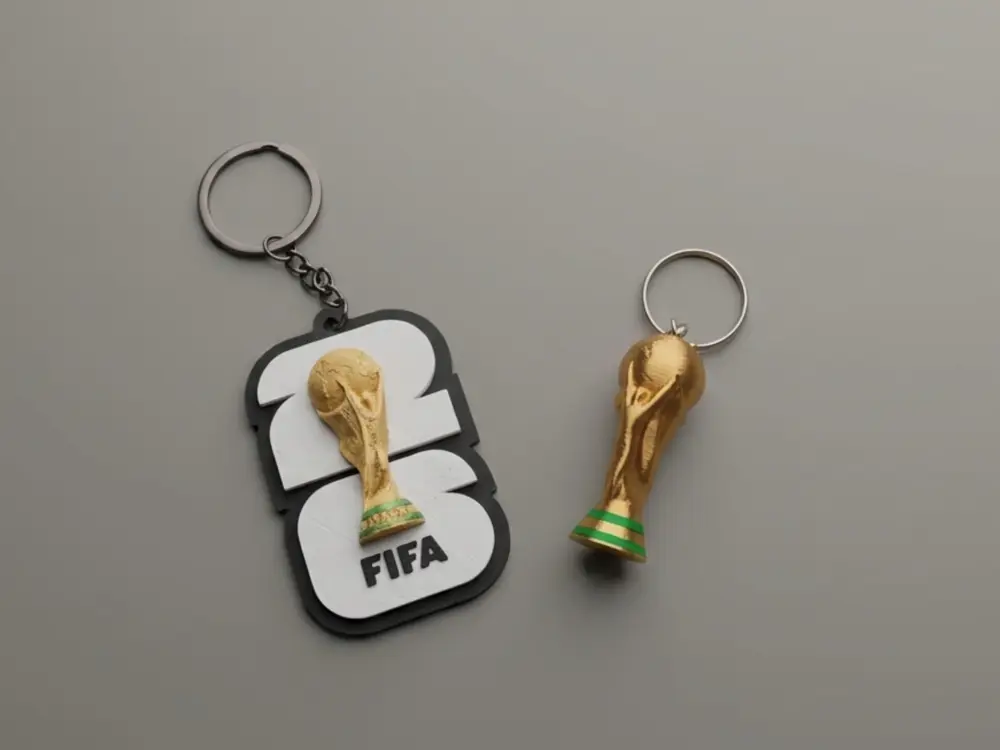 Fifa World Cup 2026 Keychain logo and cup