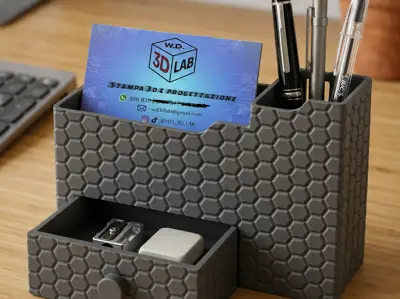 Modern Desk Organizer with Drawer