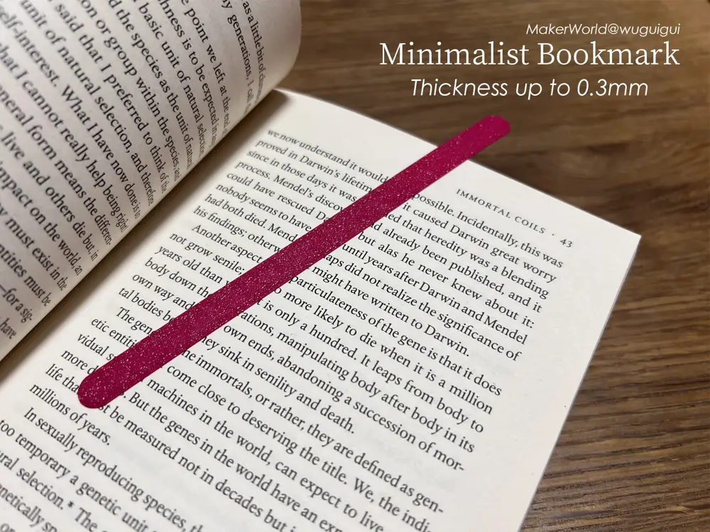 Minimalist Bookmark