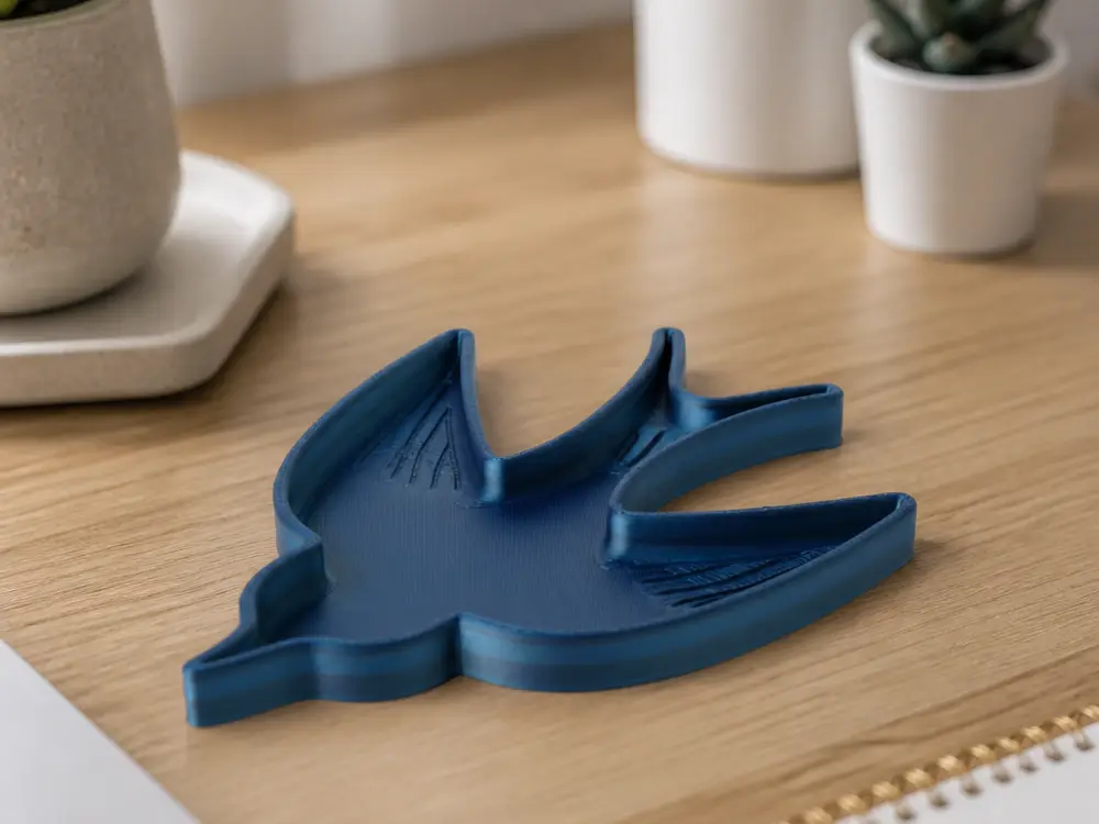 Swallow Silhouette Tray - Unique Decorative Tray in Elegant Design