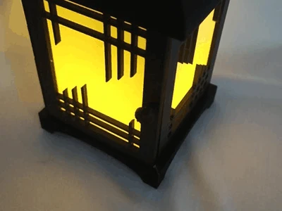 Kumiko Style Japanese Lantern