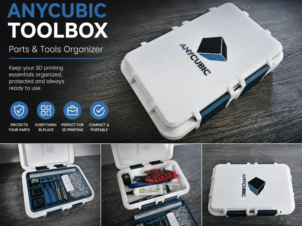 Anycubic Kobra S1 Max Toolbox – Parts & Tools Organizer Case