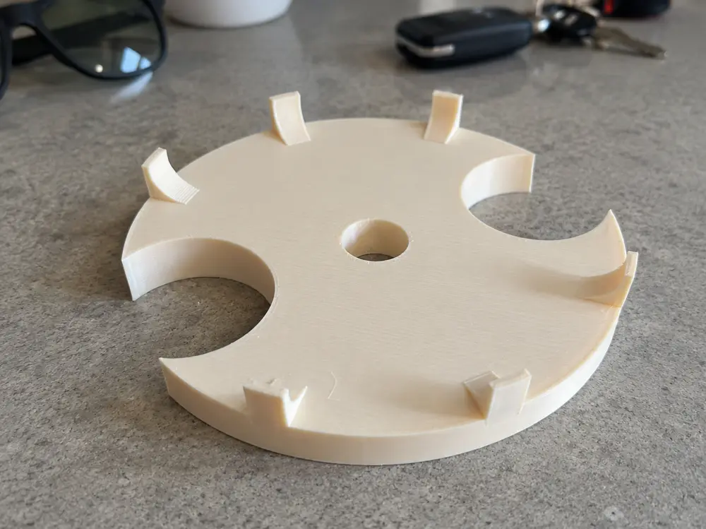 Beach umbrella tray