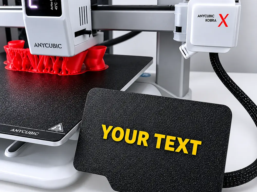 Customizable Screen Cover for Anycubic Kobra X