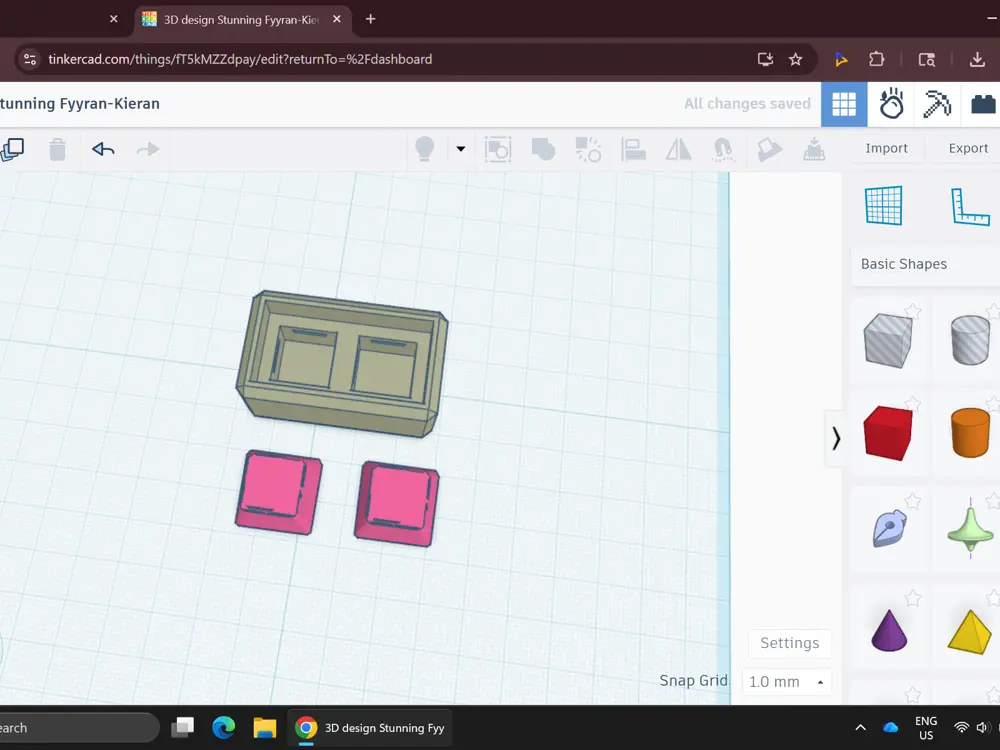 Keyboard fidget file pack (1x2, WASD, and 3x3)