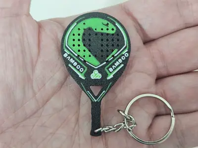 Vibora Bamboo Padel Racket Keychain