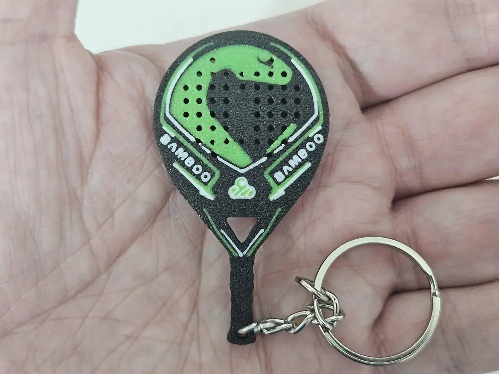 Vibora Bamboo Padel Racket Keychain