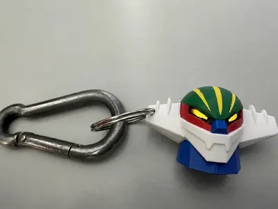 Anime Robot jeeg Head Keychain – Multi Color 3D Printable