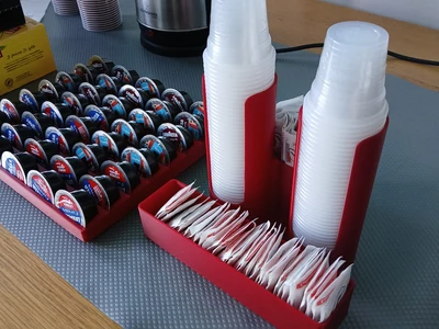 All-in-One Coffee Station Organizer – Cups, Sugar & Sticks