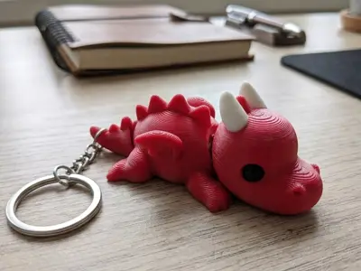 Articulated Dragon Keychain – Fidget Toy