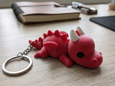 Articulated Dragon Keychain – Fidget Toy