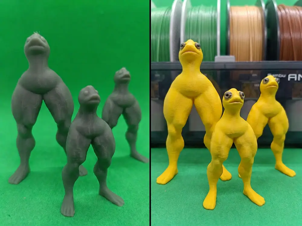 Ultimate Leg Day Duck Trio Funny Meme Figurine Set Supportless