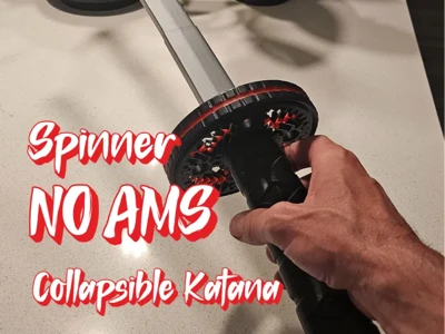 Collapsible Samurai Sword and spinner guard